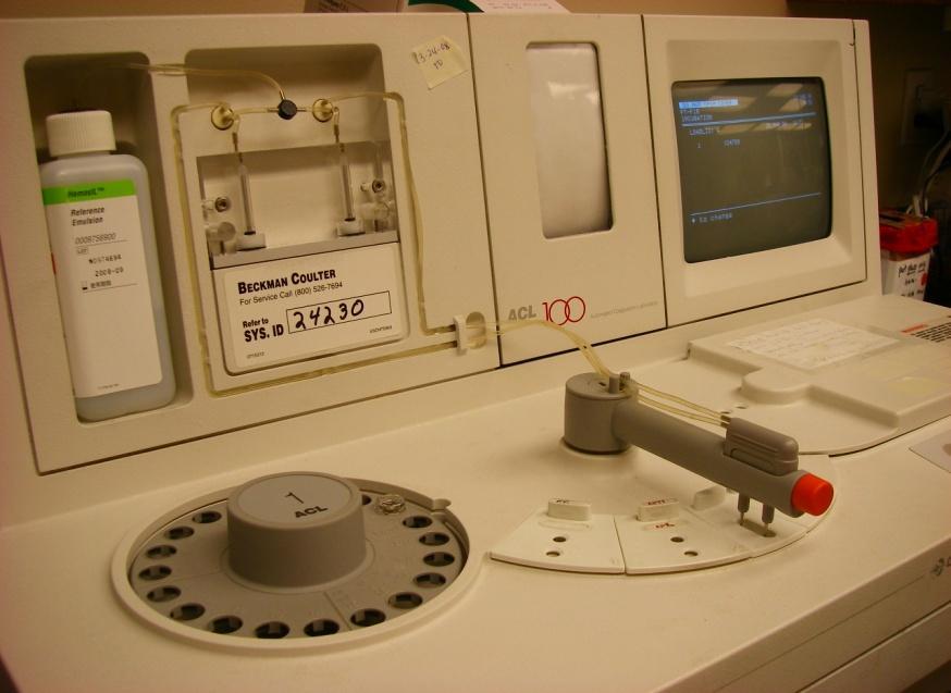 Coagulation Operate automated instrumentation, verifying normal results