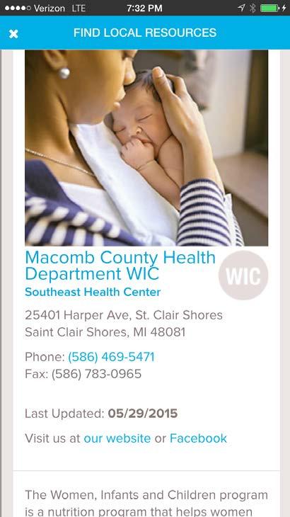 Coffective Tools: Free* *free to Michigan communities through a grant from Kellogg and the MDHHS Resource Platform Description: links mothers to breastfeeding support services, and