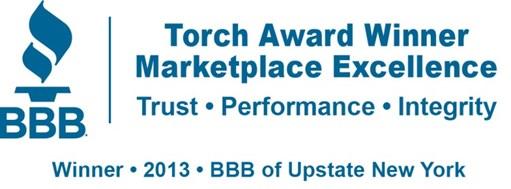 Honored for a commitment to business ethics and consumer excellence, Better Business Bureau serving Upstate New York distinguishes four companies with Torch Awards.
