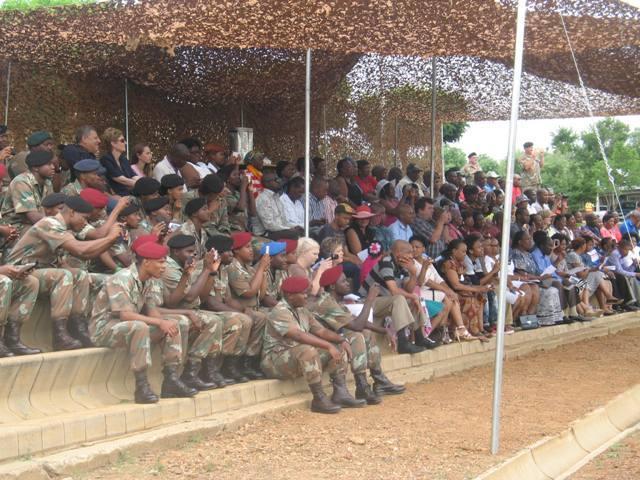 to undergo military training which was presented by Regiment Mooirivier (RMR) and the SA Army Gymnasium at 4 Artillery Regiment, Potchefstroom.