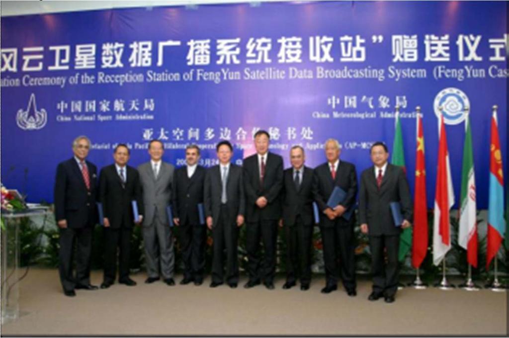 Cooperation with China The 7 singatory countries to the APSCO Convention