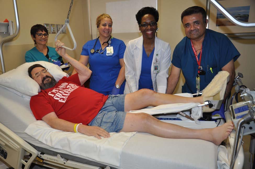 PHOTO Donald Buckland of San Benito recovers from knee replacement surgery with the help of specially-trained orthopedics nurses and other health professionals at Valley Baptist Medical Center in
