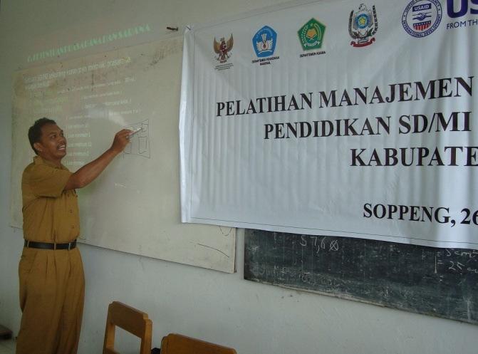 DBE1 Assisted Schools and District Stakeholders in Asset Management System in Soppeng, South Sulawesi DBE1 developed Asset Management System to help schools to identify, manage, and record their