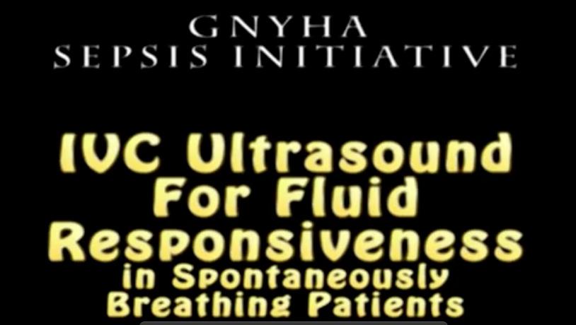 Appendix l: IVC Ultrasound for Non-Invasive Sepsis Protocol Training Video IVC Ultrasound for Non-Invasive Sepsis Protocol Training Video This is a short instructional video on using ultrasound of