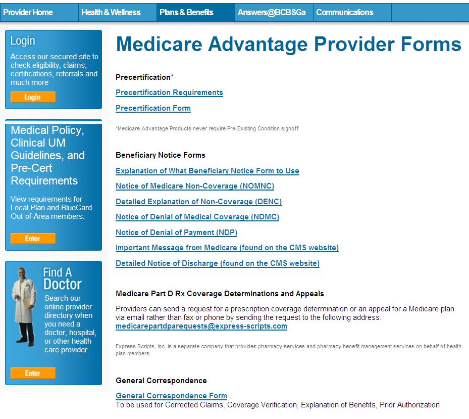 Provider Forms Commonly used forms such as