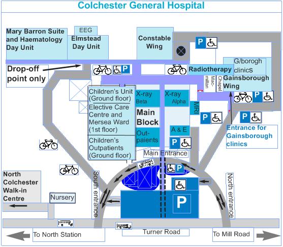 Map of Colchester General