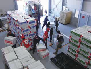 (5) Activity status at the Osaka Chapter The Osaka Chapter had improved its disaster relief warehouse in Takatsuki RCHP, aiming at strengthening the disaster relief structure in March 2010.