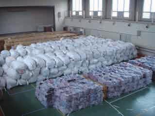 of the shipment of blankets that was supposed to be destined for the Iwate Chapter, was changed to the Yamagata Chapter for the affected people who had to be evacuated from FUKUSHIMA and these