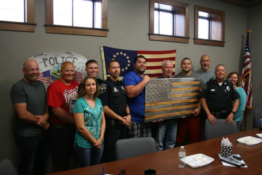 We also received a Hero Flag for the entire Police