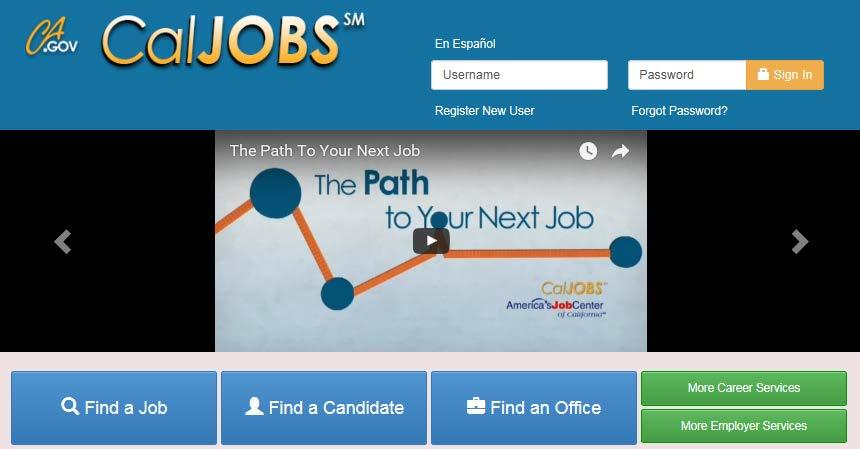 Labor Market Services CalJOBS has a variety of labor market information available for job seekers, employers and staff including Q&A, area profiles, industry profiles, and occupational profiles.