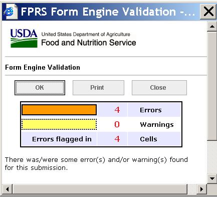 Validation: Error Checking Validation Summary Window Displays if there are errors or