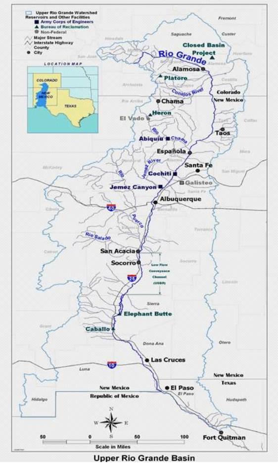 Big Basin Multi-objective: Rio Grande Headwaters in Colorado all the way to Texas Water Rights and Water Accounting Salinity Modeling and Groundwater Soil Moisture Modeling throughout One daily