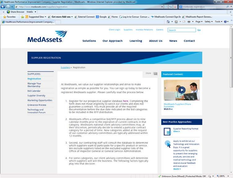 Group Co-Operatives MedAssets Serves Over 180 Health Systems, 4200 Hospitals, and