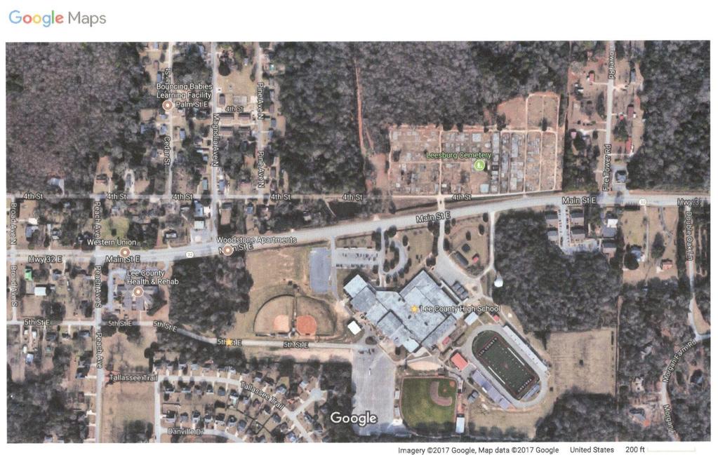 Lee County High School - 1 Trojan Way - Leesburg, GA 31763 https://www.google.com/maps/@31.7305769,- 84.1579279,535m/data=!