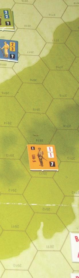 Consequently the Japanese player loses four steps. The IJA advances toward Honolulu. A large force has advanced to the outskirts of Honolulu.