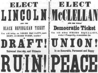 led by Clement Vallandigham Was convicted of treason and deported to South Republicans join War Democrats to create Union Party and nominate Lincoln and