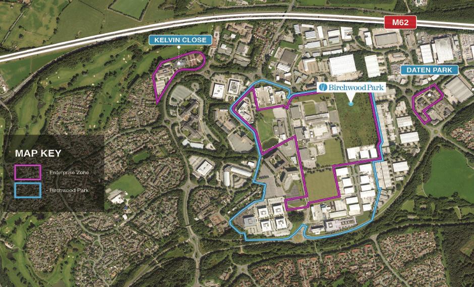 THE ENTERPRISE ZONE - OPPORTUNITIES Birchwood The Birchwood area benefits from an established and diverse science and engineering business base.