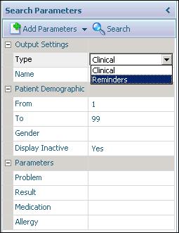 Menu Set 4 - Patient Reminders To print a reminder list: 1. Go to Tools > Administrative Reports > Patient List. 2. Select Reminders from the Type drop-down list. 3.