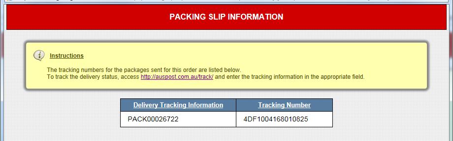 8.0 Tracking Uniform Deliveries If you received an email or SMS notification that your uniforms have been despatched you can access the tracking number through the order on the TAMS site: After