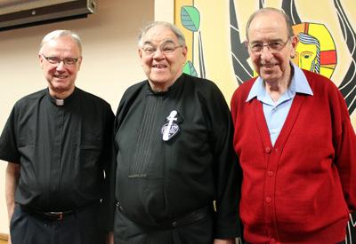 Don Senior (l) and Alan Phillip (r) celebrated their 50th Jubilee of Ordination.
