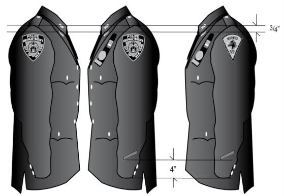 APPENDIX A [IO #25 S-15] Graphic Of Uniforms Showing Location Of