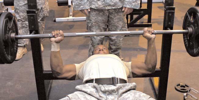 Without air conditioning in the gym, the sweat poured down a little more during the high-intensity competition that pitted Soldier against wrought iron.