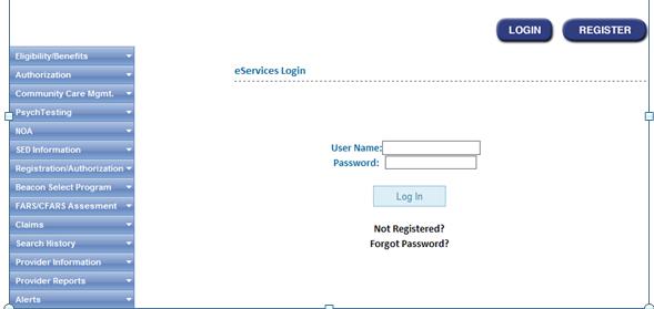 eservices eservices is simple to log into and