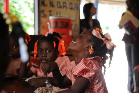 Providing children with a daily, nutritious meal during the school day can not only reduce malnutrition, but can also improve school attendance and overall health,