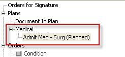 Click Sign. The PowerPlan is now in a planned state. This how the Plan should look when the patient arrives at the hospital.