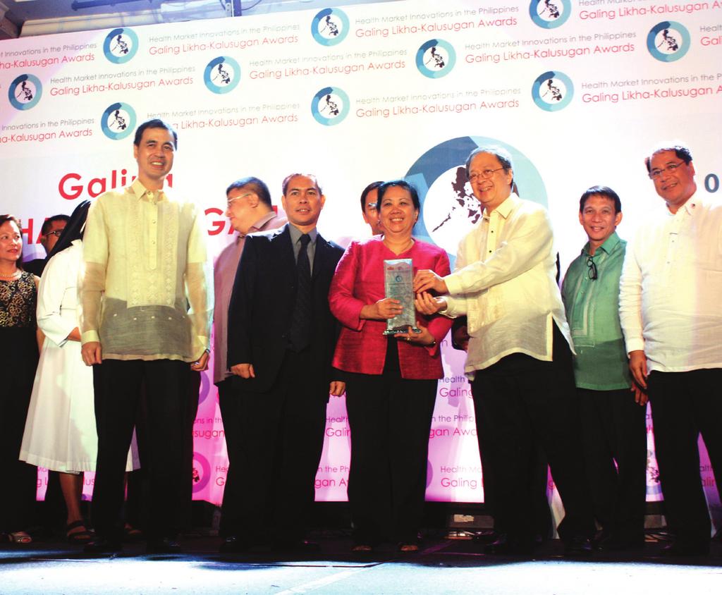 Management Staff (DOH-HEMS) and the World Health Organization received the Galing Likha Kalusugan (GLK) Award of Excellence for their collaboration on SPEED or Surveillance in Post Extreme