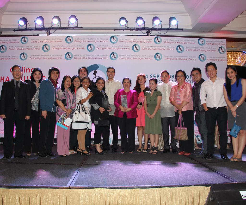 The winning partners: WHO and DOH-HEMS SPEED teams onstage with