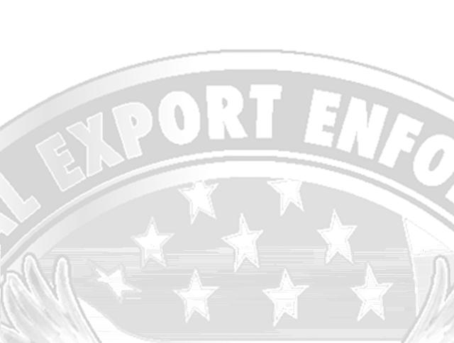 criminal and administrative export enforcement activities.