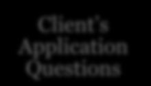 Client s Application