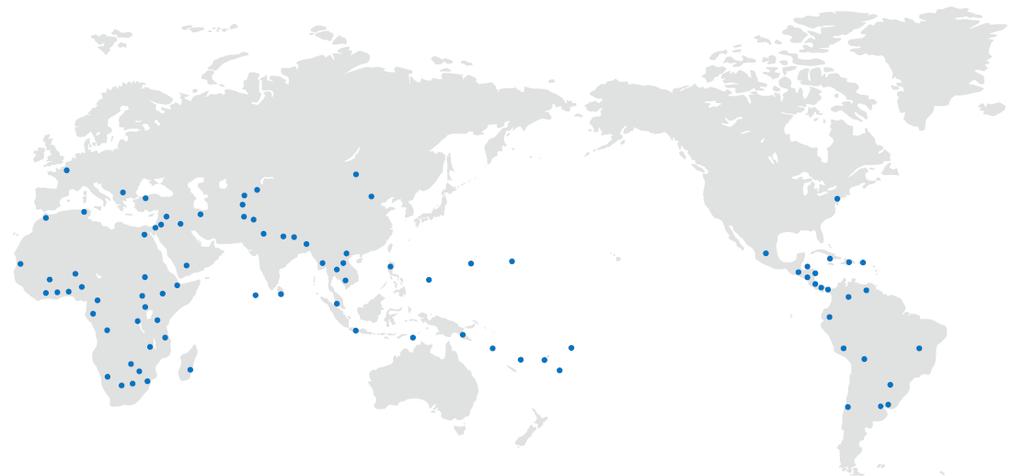96 Overseas Offices located worldwide: