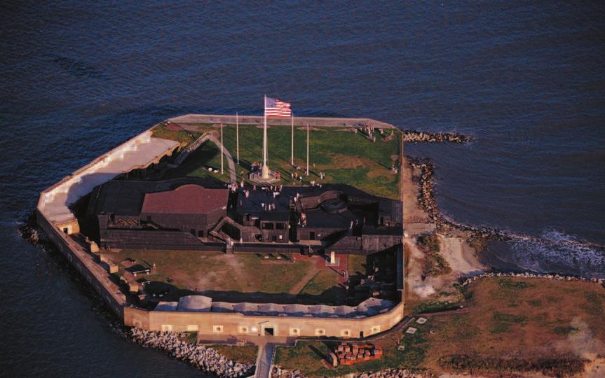 In 1861, that spark occurred at Fort Sumter,, a federal outpost in Charleston, South Carolina, that was attacked by Con- federate troops, beginning the Civil War.