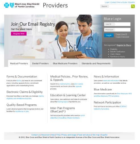 Medicare + 24/7 virtual provider e-learning center + Interactive provider forms,