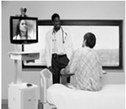 conduct remote patient assessment Technology Physician utilize high definition desktop video conferencing unit Patient site utilize high definition clinical cart designed for patient examinations and