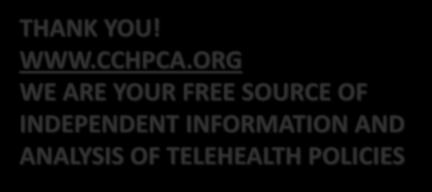 THANK YOU! WWW.CCHPCA.