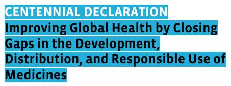Amsterdam Declaration FIP Centennial Pharmacists and Pharmaceutical scientists accept responsibility and accountability for improving global health and patient health outcomes by closing gaps in the