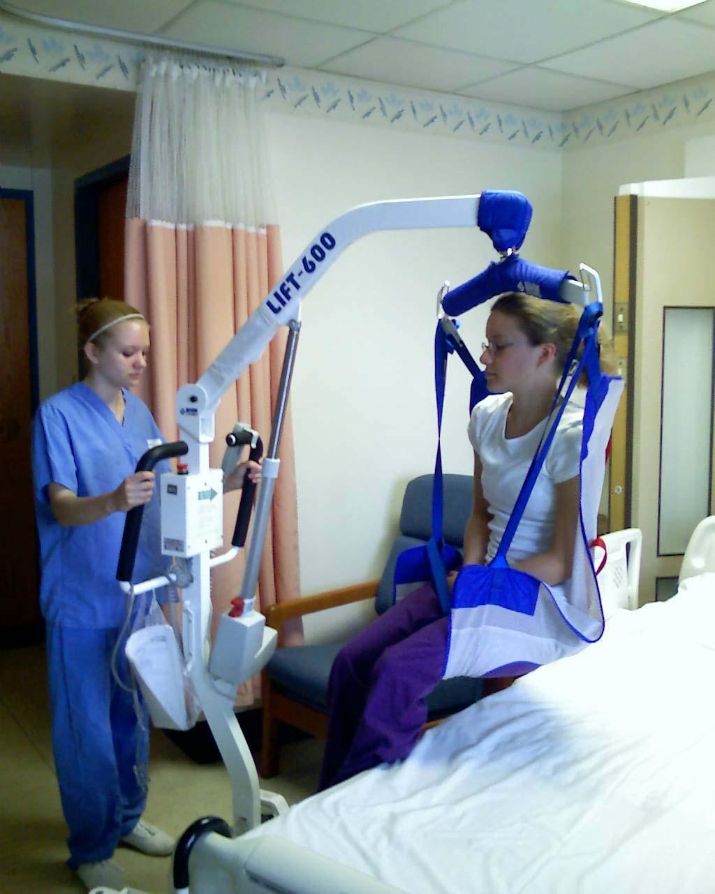 Full Mechanical Lift Using a mechanical lift provides a safe and gentle alternative for transferring a patient