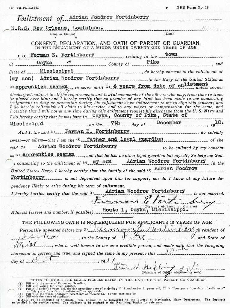 At last, on October 30, 1937 the final consent by Adrian s dad was notarized (again P.D. Schilling).