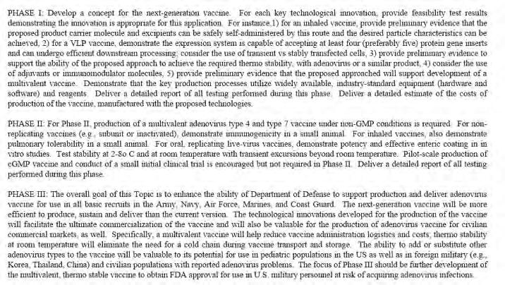 10/12/2015 DoD SBIR Solicitation Topic Examples Talking to the TPOC in the open period Understand the DoD and component needs stated in the solicitation Do your research