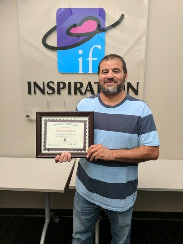 InspirationField Recognizes Joseph Archuleta for 25 Years of Service!