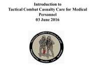 INSTRUCTOR GUIDE FOR INTRODUCTION TO TCCC-MP 160603 1 1.