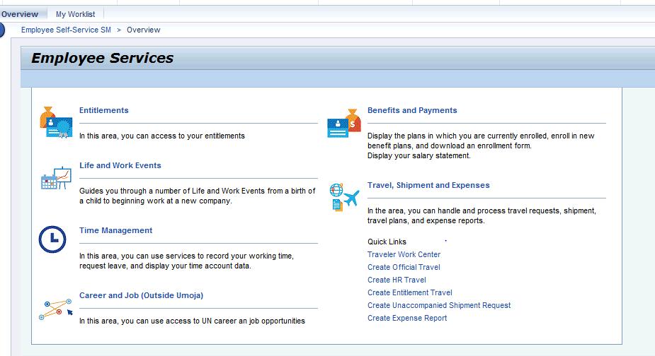 2. Click the Employee Self-Service SM tab at the top of the screen 3.