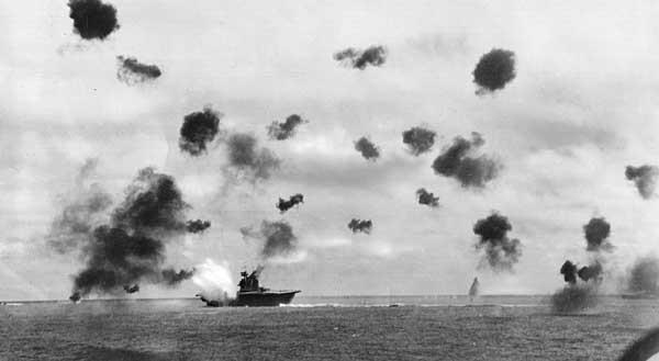 Battle of Midway June 4 7, 1942 Six months after the Japanese attack on Pearl Harbor, the U.S. Navy won a sea battle against the Japanese Navy that was a turning point in World War II.