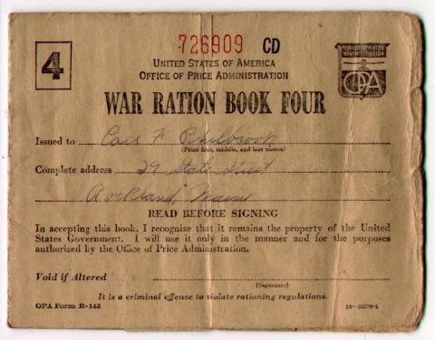 Rationing As time went on, the war industry needed more raw materials. One way Americans helped the war effort was through wartime conservation.
