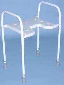 REFERENCE NUMBER BAT 090 SHOWER STOOL WITH CUTAWAY FRONT ( 18.