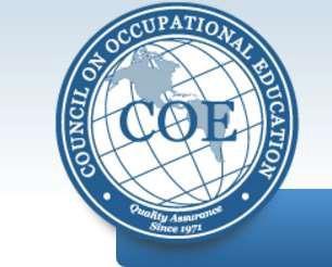 Council on Occupational Education COUNCIL ON OCCUPATIONAL