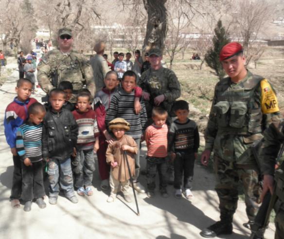Jeremiah Afuh, a senior mentor for ANSF within the Kabul area, said last month s humanitarian aid mission brought blankets, clothes, shoes and toys including many items gathered through OOA to a